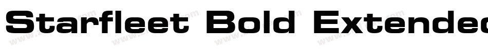 Starfleet Bold Extended BT字体转换